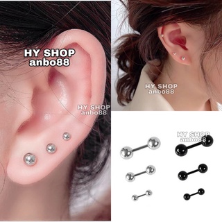 khuyên tai titan hình viên bi tròn không gỉ không dị ứng