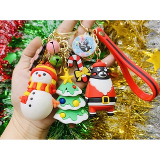 Móc khoá Noel nhựa mềm quà tặng giáng sinh