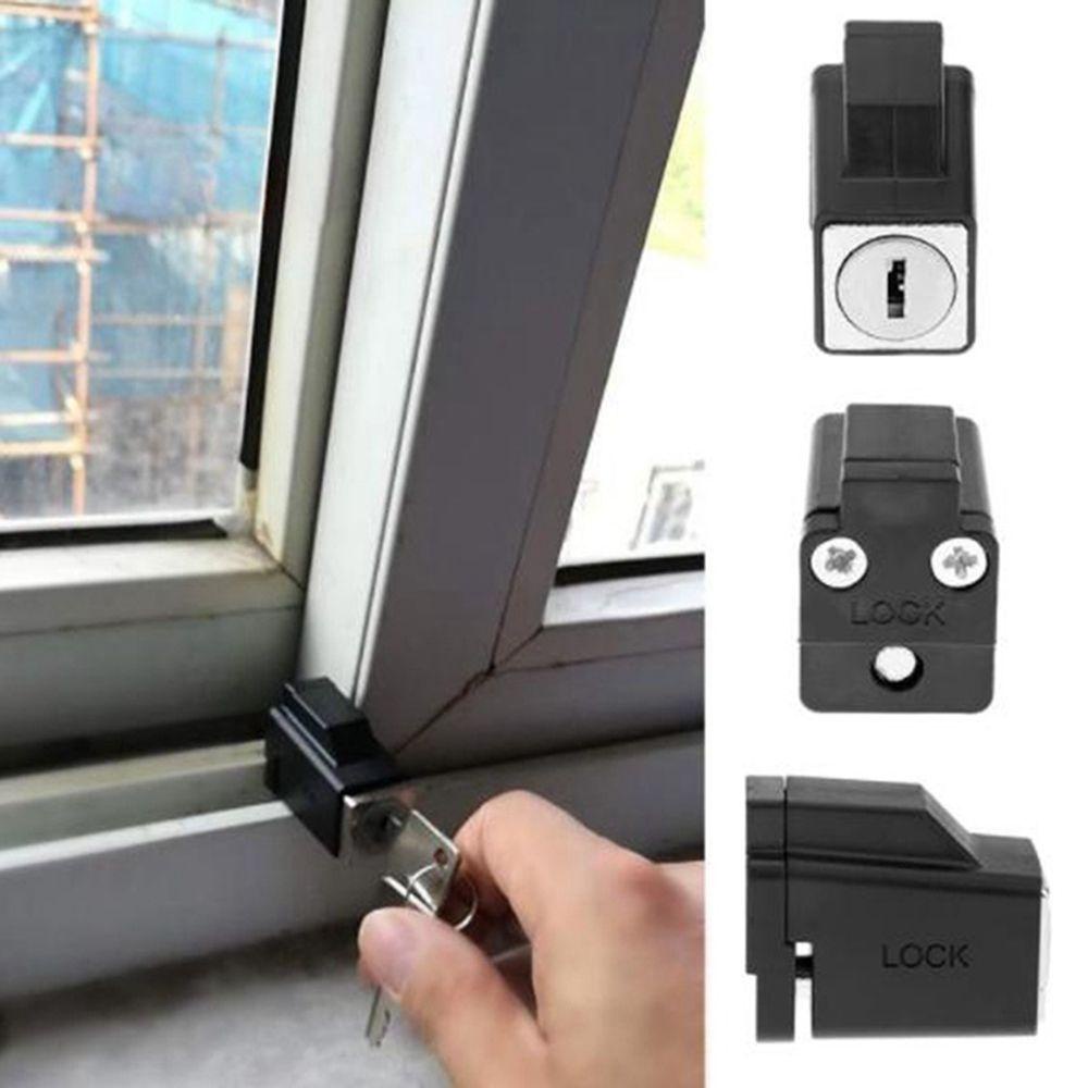 Ổ Khóa Cửa Sổ Bằng Hợp Kim Nhôm Kèm 2 Chìa Khóa Tiện Dụng