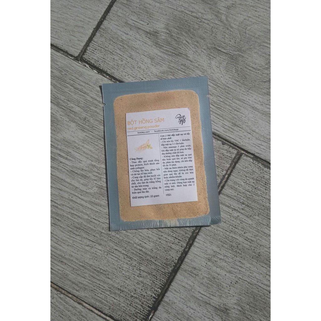 Bột Nhân Sâm (Hồng Sâm) nguyên chất 10gr | BigBuy360 - bigbuy360.vn