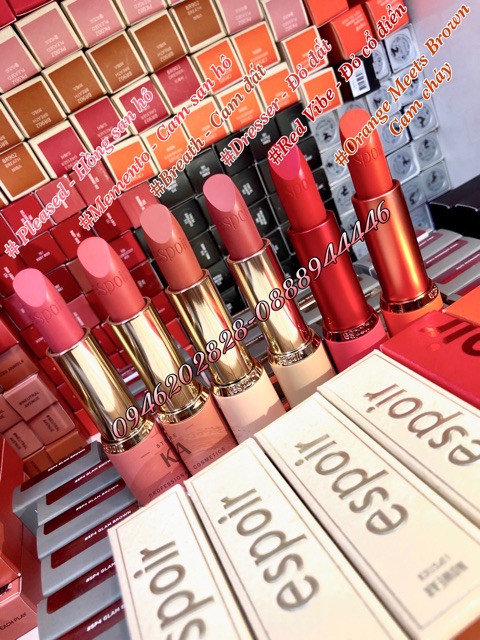 SON ESPOIR NOWEAR LIPSTICK MẪU MỚI NHẤT 2019 (Hàng xách tay chính hãng)