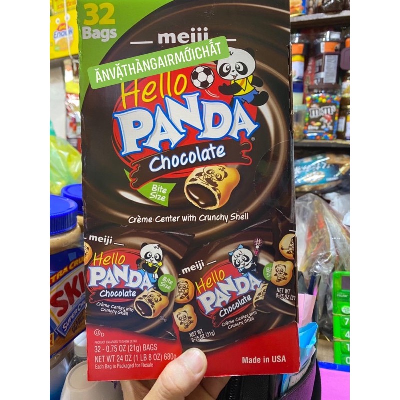 Bánh gấu Hello Panda Meiji Mỹ 680 gram