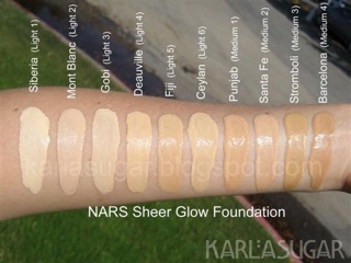 Kem Nền Nars Sheer Glow Foundation