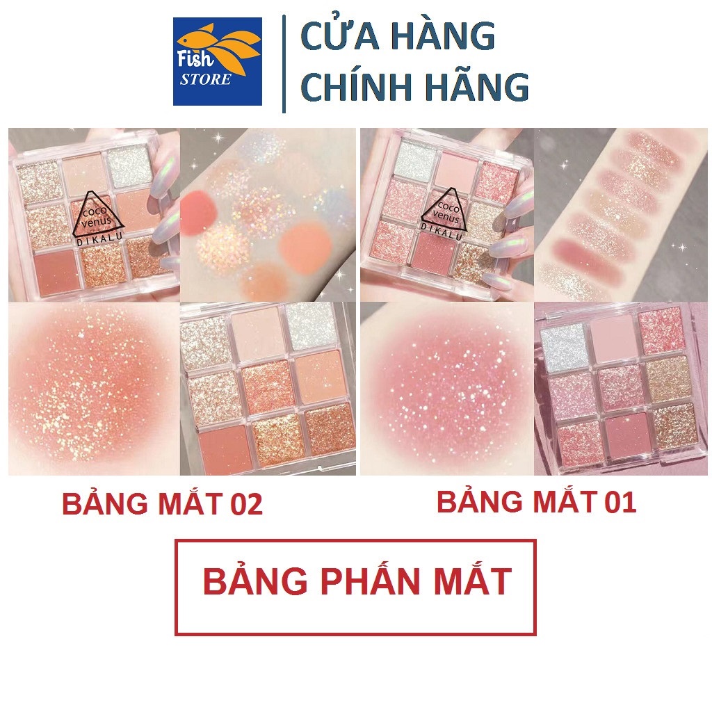 Bộ Trang Điểm MAKEUP Cá Nhân Đầy Đủ 14 Món Sang Xịn Xinh nhà FISH COSMETICS