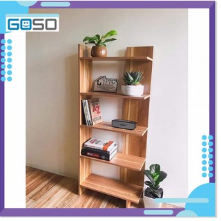 Kệ sách gỗ để đồ 5 tầng lắp ghép tiện lợi