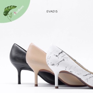 Giày Cao Gót Đế Nhọn Evashoes - Eva015(Màu Đen,Kem,Vân Đen)