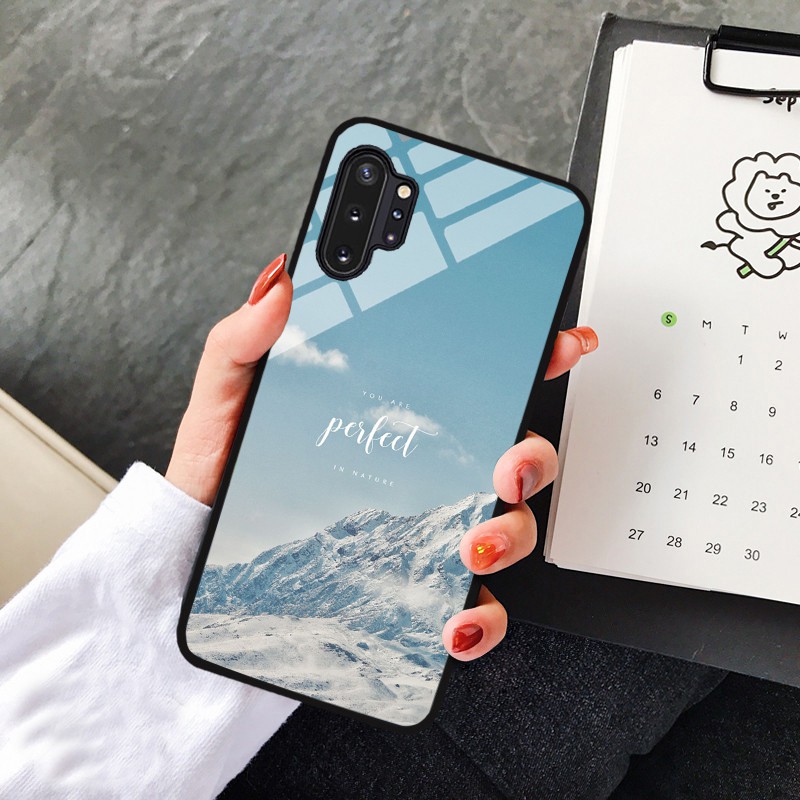 Ốp Lưntg SAMSUNG NOTE 10, NOTE 10 LITE, NOTE 10 PLUS Lưng kính cường lực cao cấp, Sang Trọng
