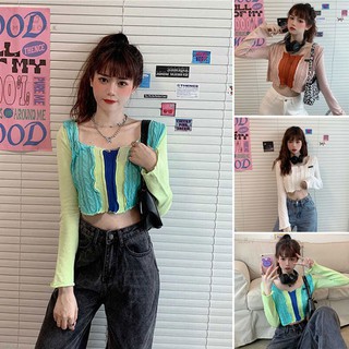 Áo Len Nữ Tay Dài Phong Cách Hàn Quốc Cá Tính