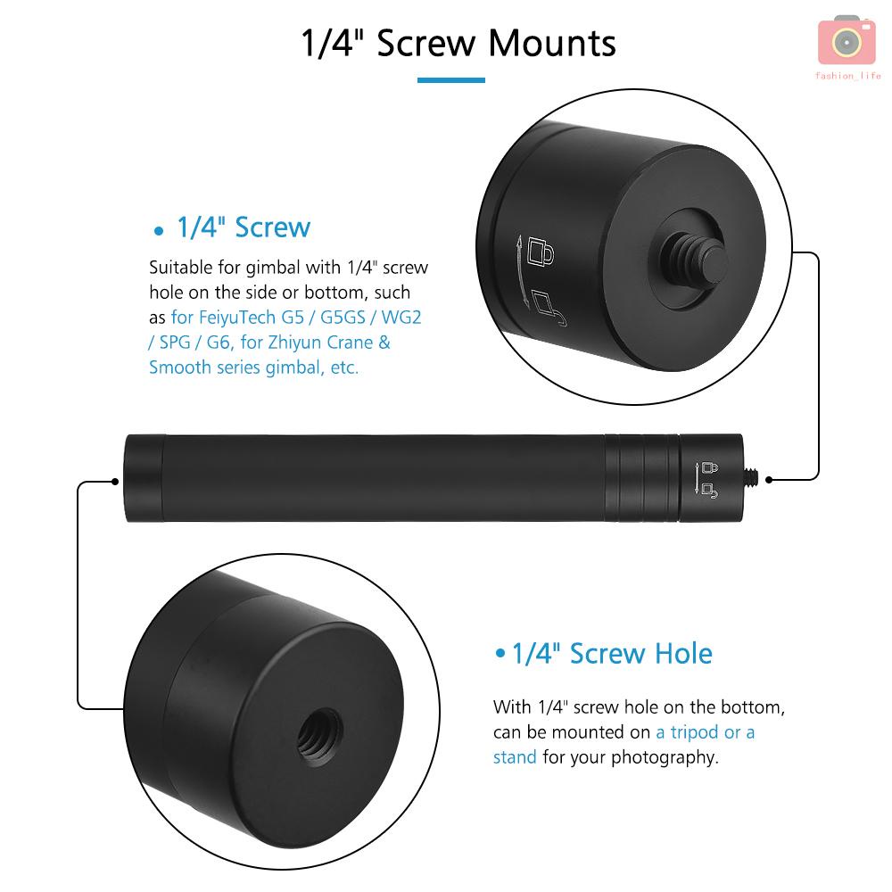 Gậy tự sướng 5 phần mở rộng có thể điều chỉnh với ốc vít 1/4 Inch cho FeiyuTech G5 / G5GS / WG2 / SPG / G6 và Other Gimbal | BigBuy360 - bigbuy360.vn