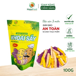 Khoai sấy mix HAPUFOOD 100g ăn liền thơm ngon, dinh dưỡng, đảm bảo VSATTP- Đồ ăn vặt cho mẹ và bé