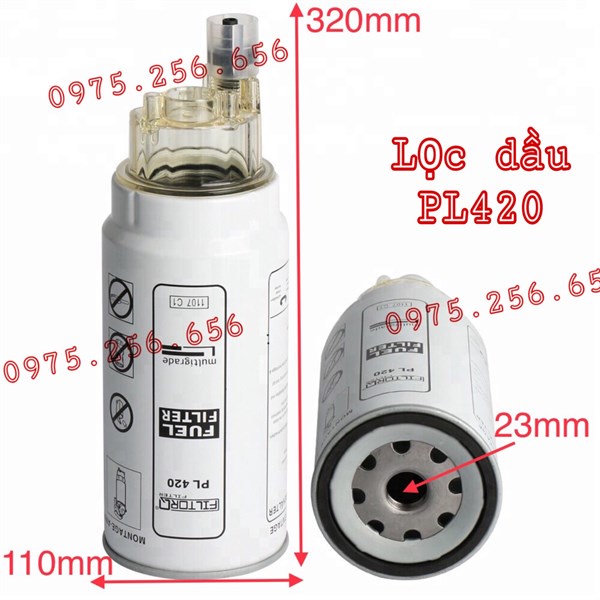 Lọc dầu PL420 (F23) hoàng huy lọc dầu ô tô phụ tùng ô tô