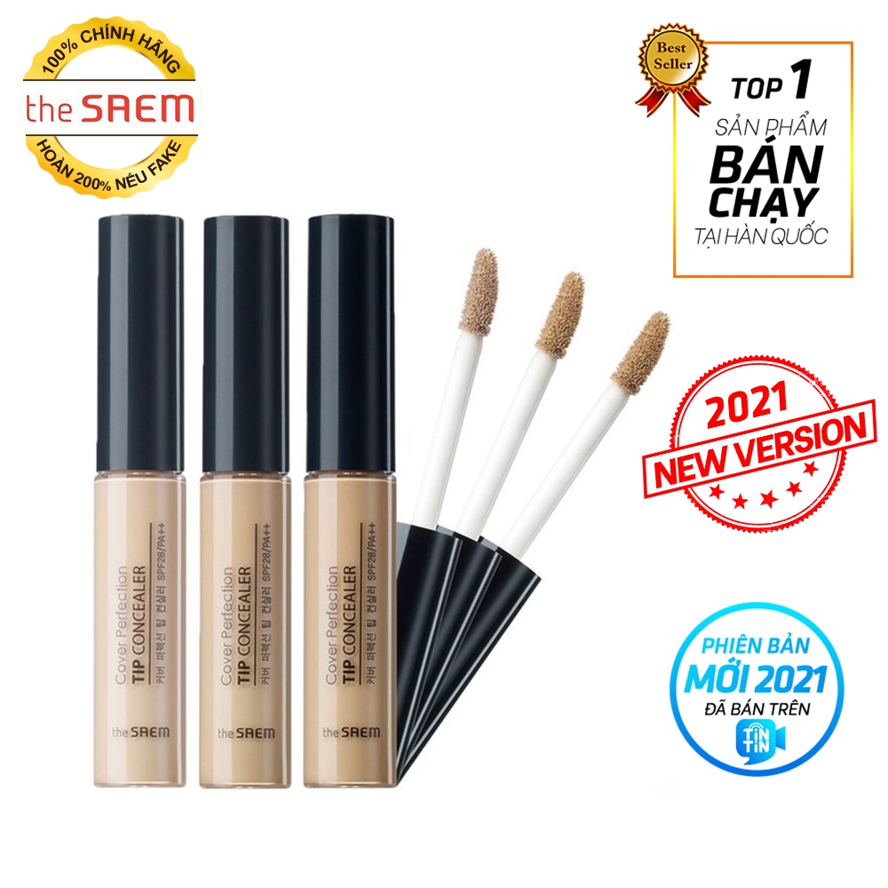 Kem che khuyết điểm The Saem Cover Perfection Tip Concealer (6.5g)