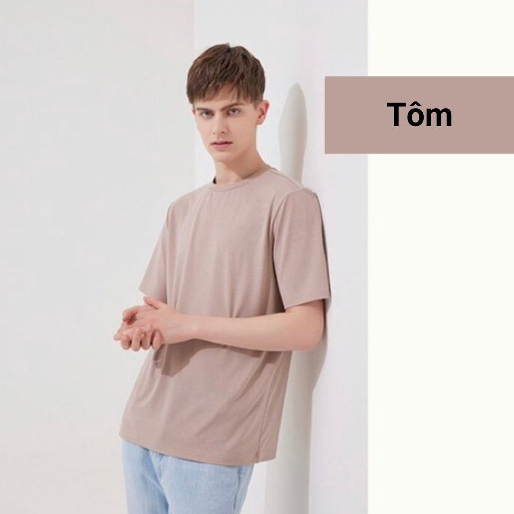 Áo thun nam áo phông cộc tay cổ tròn thể thao xuất Hàn AN225