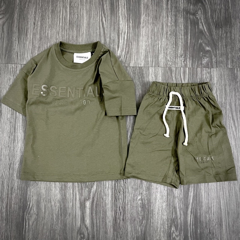 Bộ short thể thao ESENTIAL dây bé trai bé gái