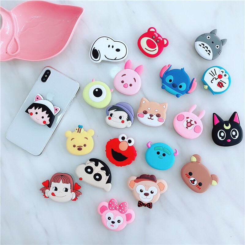 Giá đỡ điện thoại Iring chống lưng để bàn, ô tô, xe máy, phụ kiện cho iphone tai nghe bluetooth nhiều hình cute giá rẻ | BigBuy360 - bigbuy360.vn