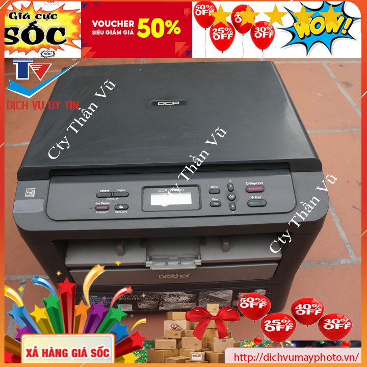 Máy in cũ đa năng có in 2 mặt tự động Brother DCP 7060D chạy ổn định có photocopy scan sắc nét bảo hành 2 tháng