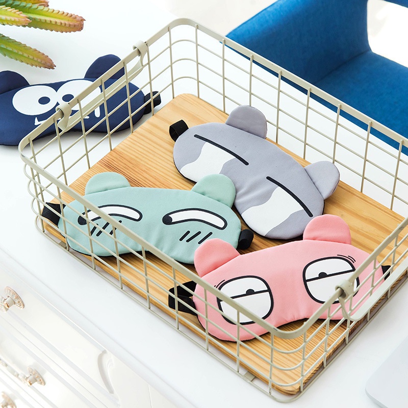Mặt Nạ Mắt Ngủ 3D Thoáng Khí Thiết Kế Hoạt Hình Vui Nhộn Cho Nam Và Nữ