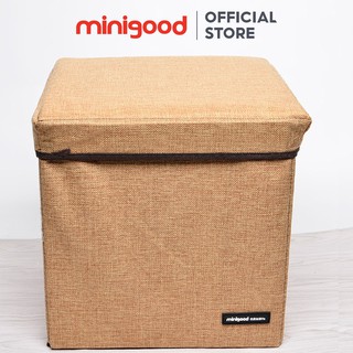 Ghế xếp đa năng tiện dụng minigood hộp bảo quản size 30x30x30cm