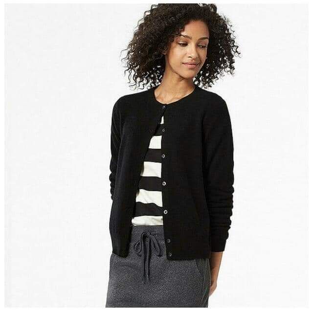 Áo len cardigan cổ tròn chống UV