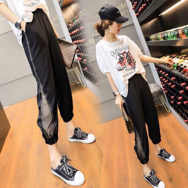 Quần jogger lưới thể thao