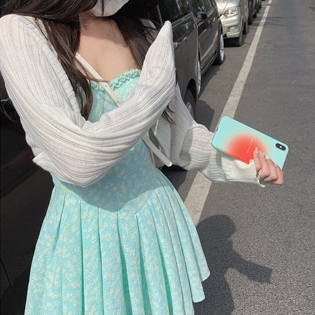 Áo Khoác cardigan Dệt Kim Tay Dài Chống Nắng Thời Trang Mùa Hè Cho Nữ