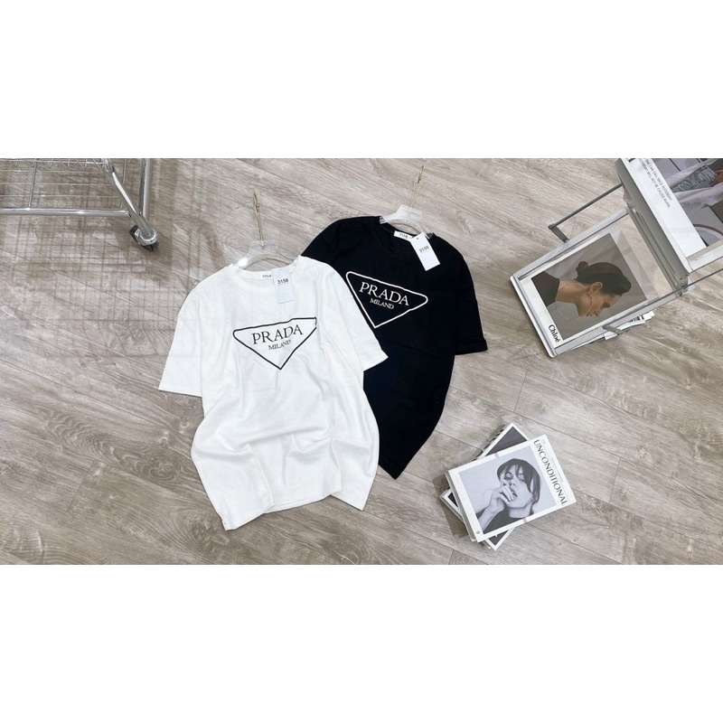 Áo Phông Thụng Nam Nữ Unisex chữ PRADA Cá Tính Trẻ Trung ms70