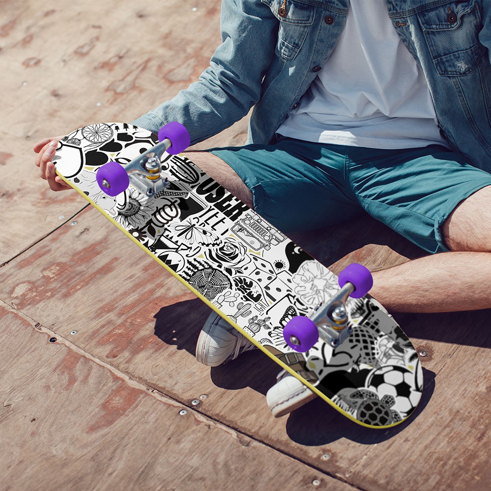 Set 50 Miếng Dán Trang Trí Chống Thấm Nước In Hình Xinh Xắn