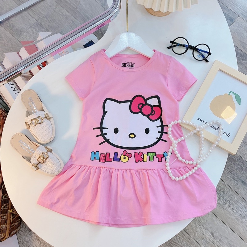Váy công chúa in hình Elsa, micky, hello kitty siêu dễ thương cho bé