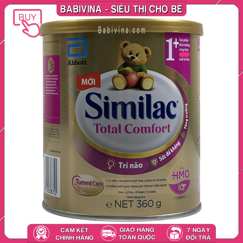 [LẺ GIÁ SỈ] Sữa Similac Total Comfort 1, 1+ 360g | Mua Total Comfort Chính Hãng Abbott, Date Mới Giá Tốt Nhất | Babivina