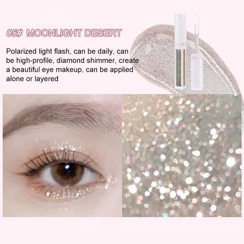 Phấn Mắt Dạng Lỏng Ánh Kim Tuyến Lấp Lánh Lâu Trôi