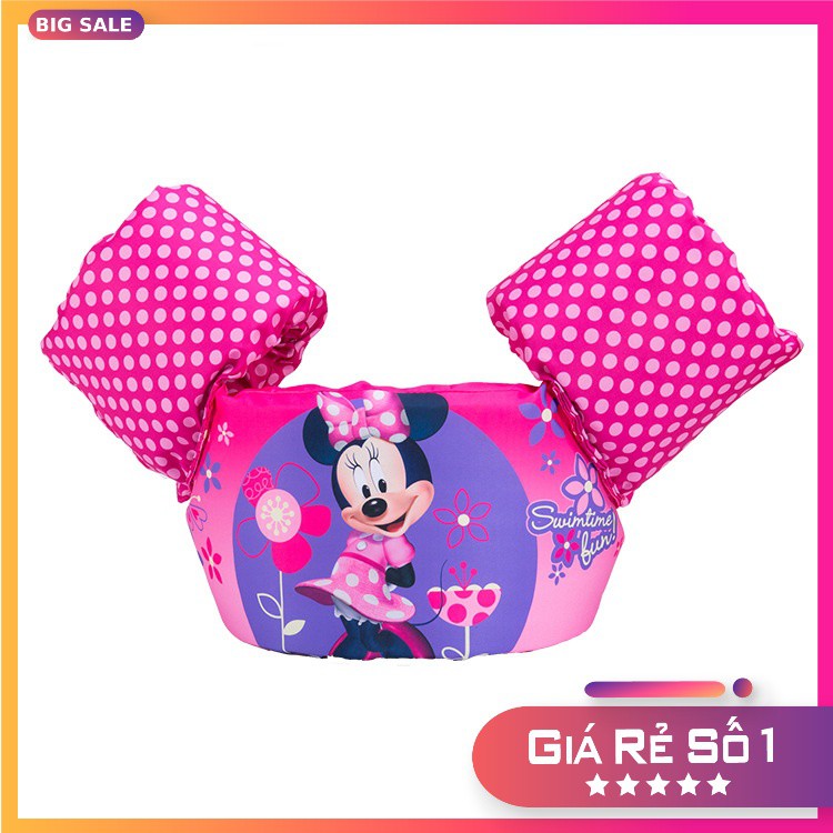 Phao bơi trẻ em MICKEY ( Bé từ 2 - 8 tuổi), phao bơi đeo tay cho bé chất liệu SIÊU nhẹ tiêu chuẩn EU cao cấp