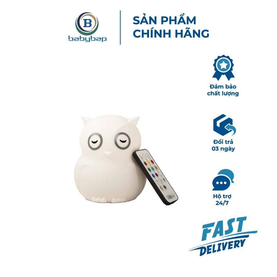 Đèn Ngủ Di Động Đổi Màu Bằng Silicone Bbluv Hibu