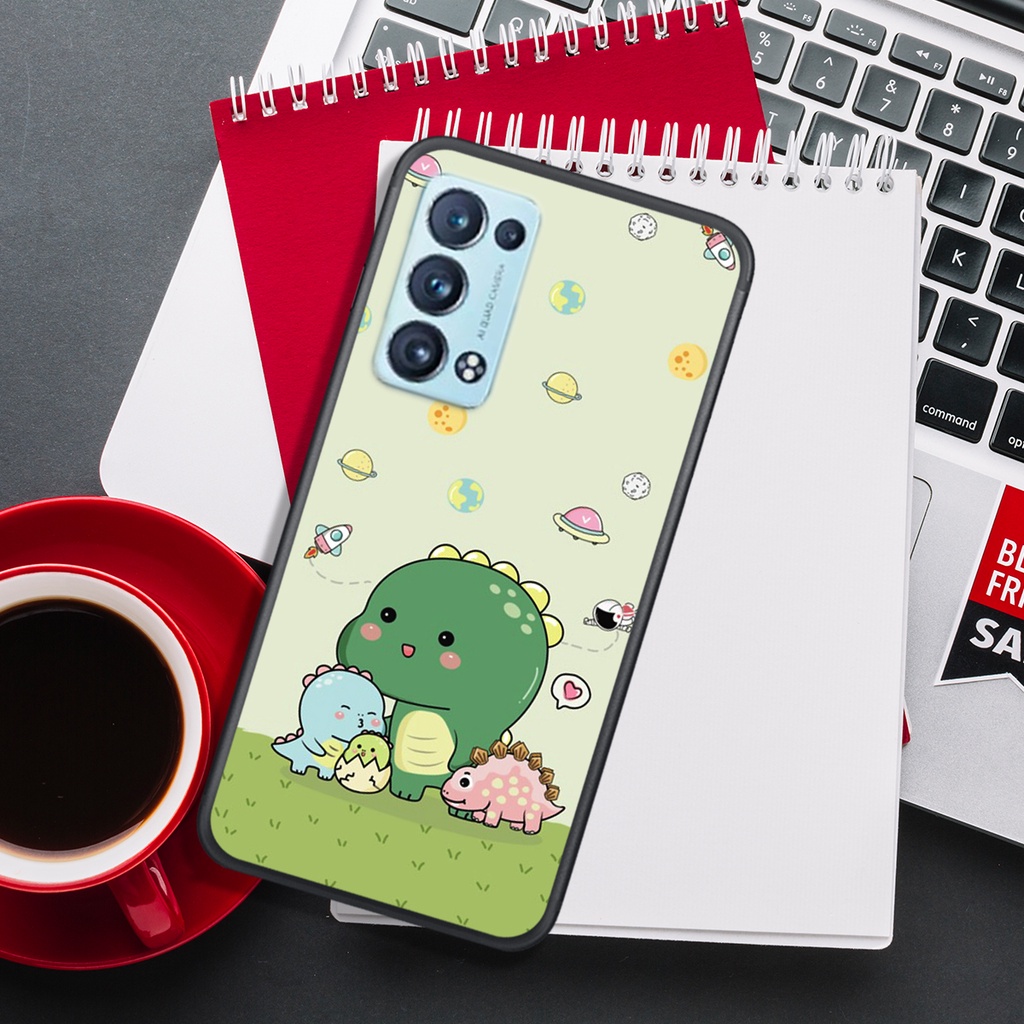 [HOT]ỐP OPPO RENO 6 4G - RENO 6 5G - RENO 6Z - A95 4G - A95 5G - A16 , IN HÌNH KHỦNG LONG CHIBI SIÊU DỄ THƯƠNG.