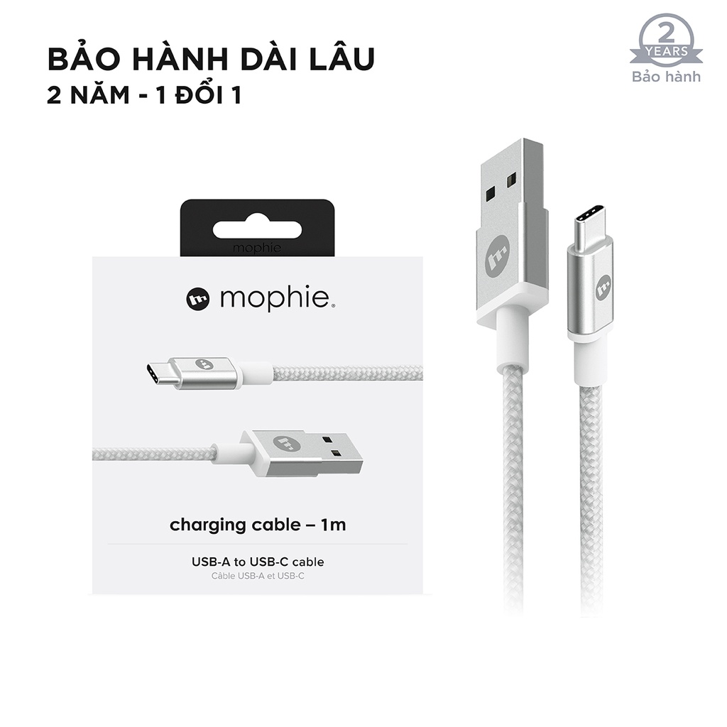 Cáp USB-C Mophie 1m - Hàng chính hãng