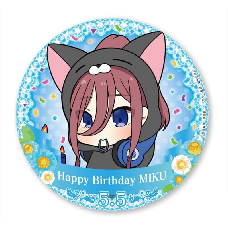 Huy hiệu cài áo IN HÌNH Gotoubun no Hanayome Nhà có 5 nàng dâu ver sinh nhật anime chibi dễ thương