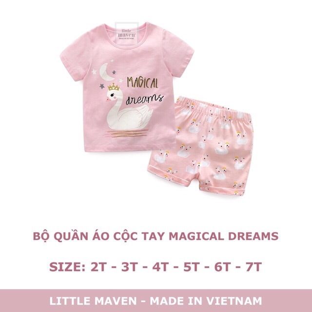 Bộ Little Maven cộc tay thiên nga