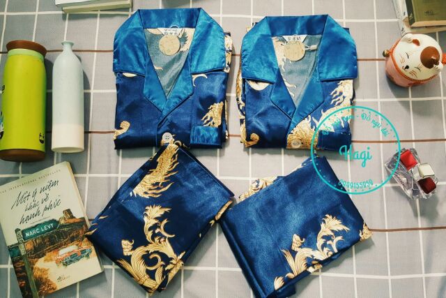 Pijama nam lụa Rồng Phượng cá tính | BigBuy360 - bigbuy360.vn