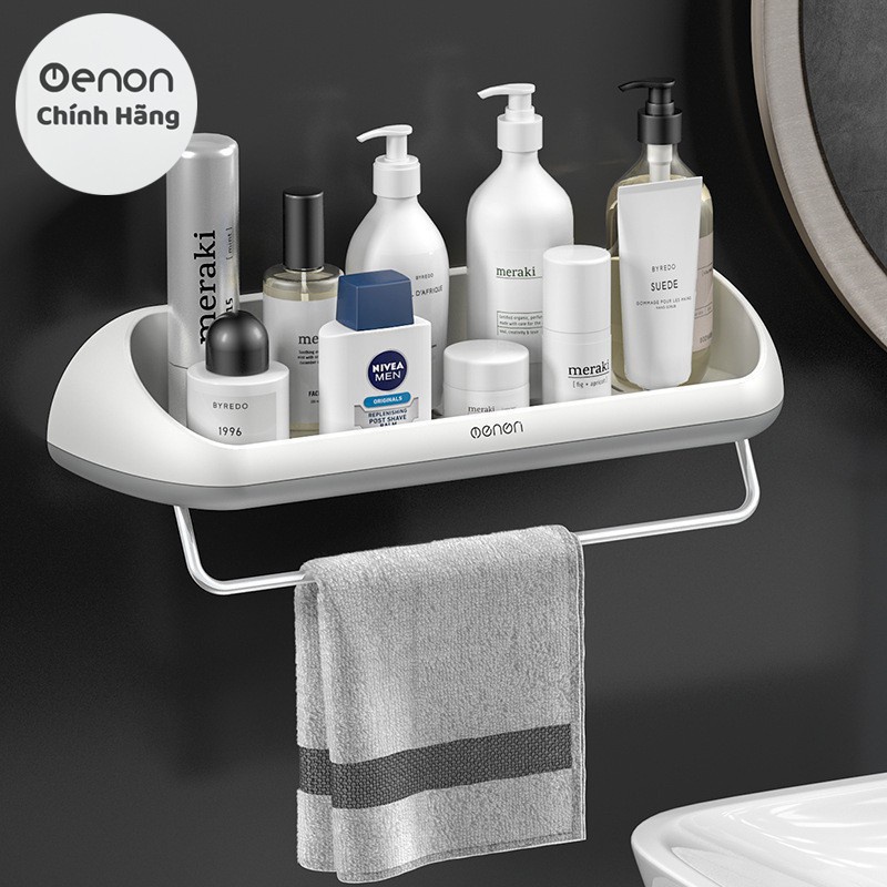 Giá Để Đồ Treo Khăn OENON Chính Hãng Kệ Để Đồ Nhà Tắm Có Lỗ Thoát Nước Cao Cấp