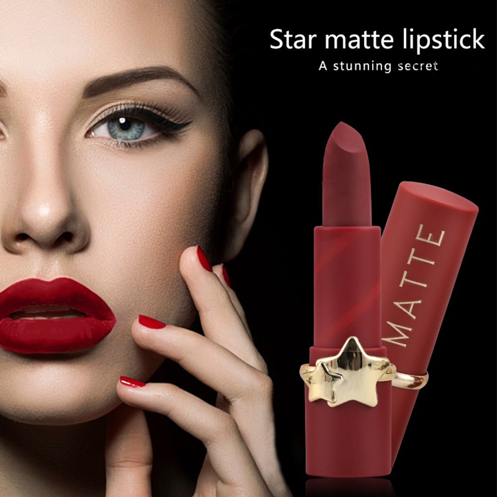 [Hàng mới về] Son kem màu lì lâu trôi chống thấm nước không dính trọng lượng 3..4g