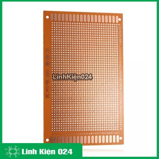 Bộ 2 Tấm PCB Phíp Đồng Đục Lỗ 9x15Cm ( nâu )