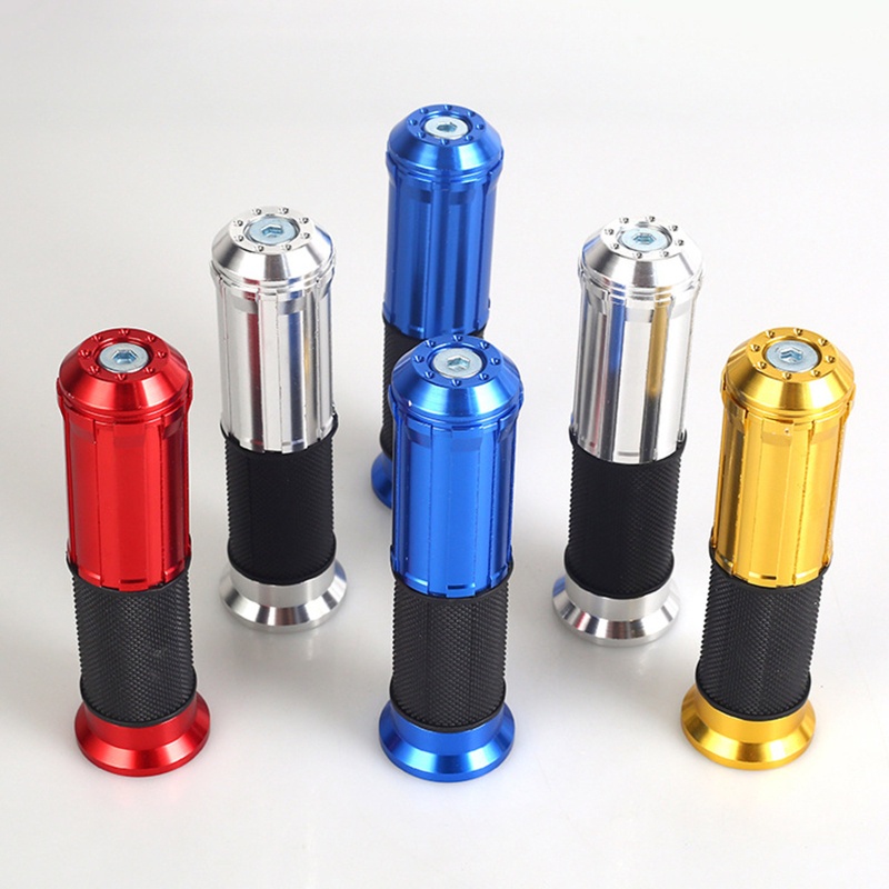 Bộ 2 Vỏ Bọc Tay Lái Xe Máy Bằng Cao Su Chống Trượt Thoải Mái Kích Thước 7 / 8 &quot;