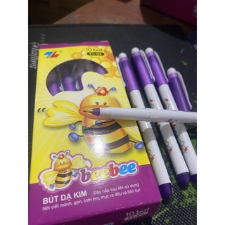 Bút Dạ Kim FL-04 Bee Bee Tím [Hộp 10 cây]