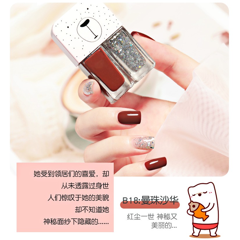 Set sơn móng tay 2 màu FAIRY'S GIFT 6ml