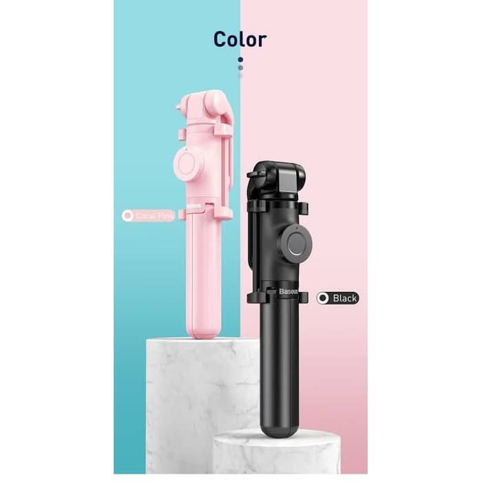 Mới Gậy Chụp Ảnh Tự Sướng Bluetooth Có Thể Gấp Gọn Màu Hồng | BigBuy360 - bigbuy360.vn