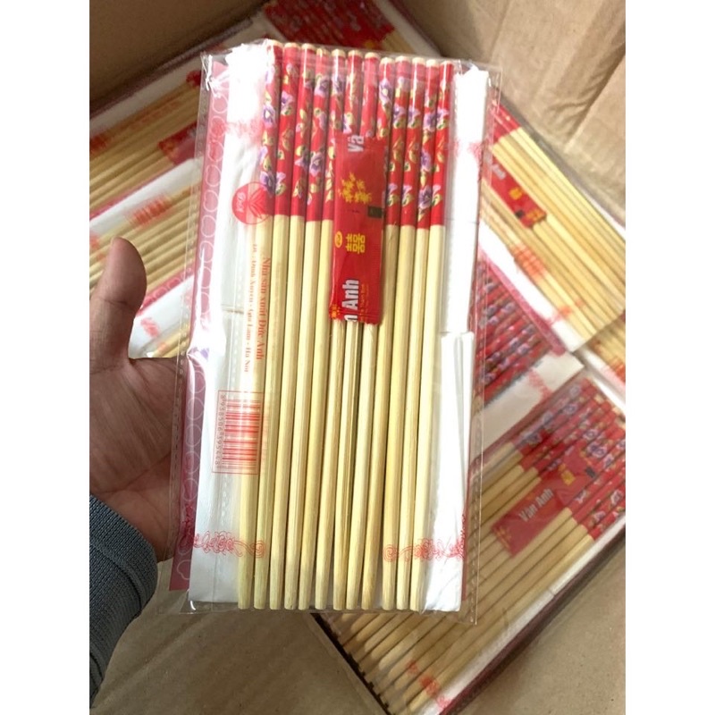 Sét đũa ăn + tăm + giấy an dùng cho đám cỗ hiếu hỷ tiện dụng