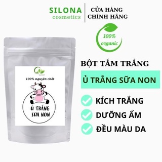 Ủ sữa non kích trắng dạng bột handmade dưỡng trắng da mặt và body gói 100gr
