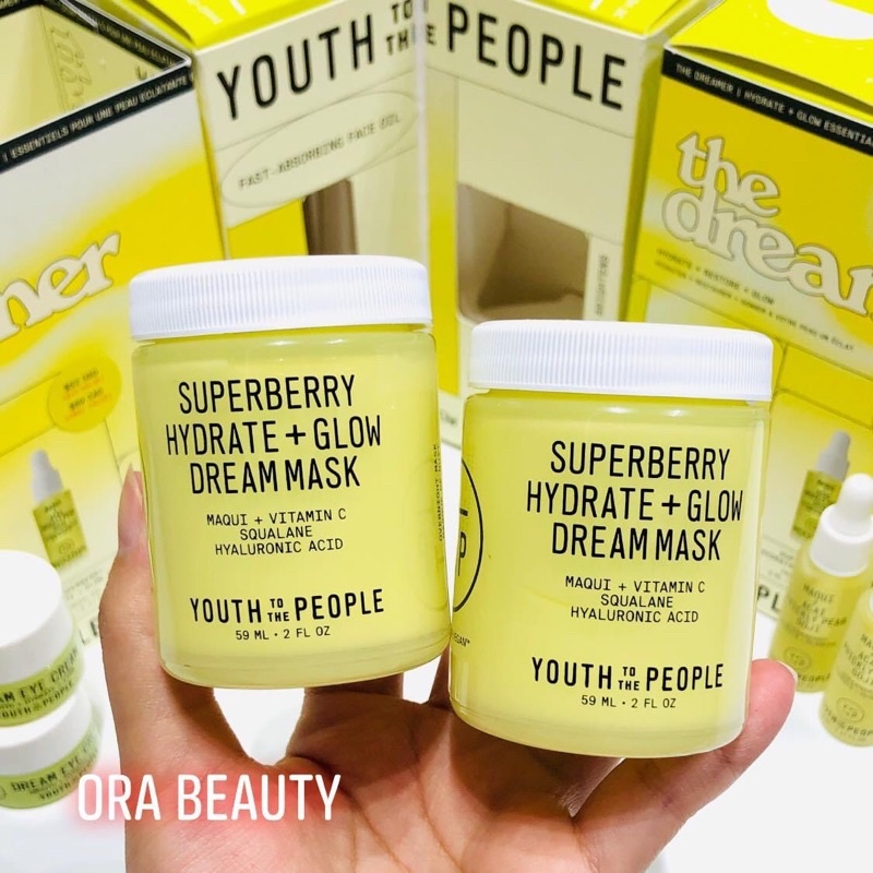 Mặt nạ ngủ Youth To The People Superberry Hydrate + Glow Dream Mas