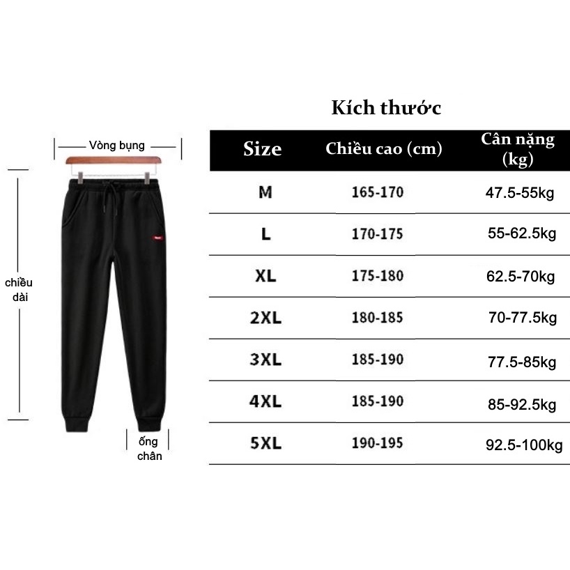 [CHẤT DÀY HÀNG XỊN] Quần Nỉ Nam Lót Lông Co Giãn Cao Cấp Chọn Size Chính Hãng Amalife