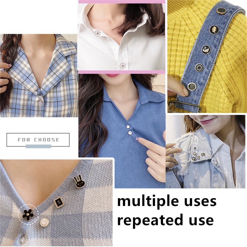 Set 10 Ghim Cài Áo Cardigan Chống Chói Tiện Dụng