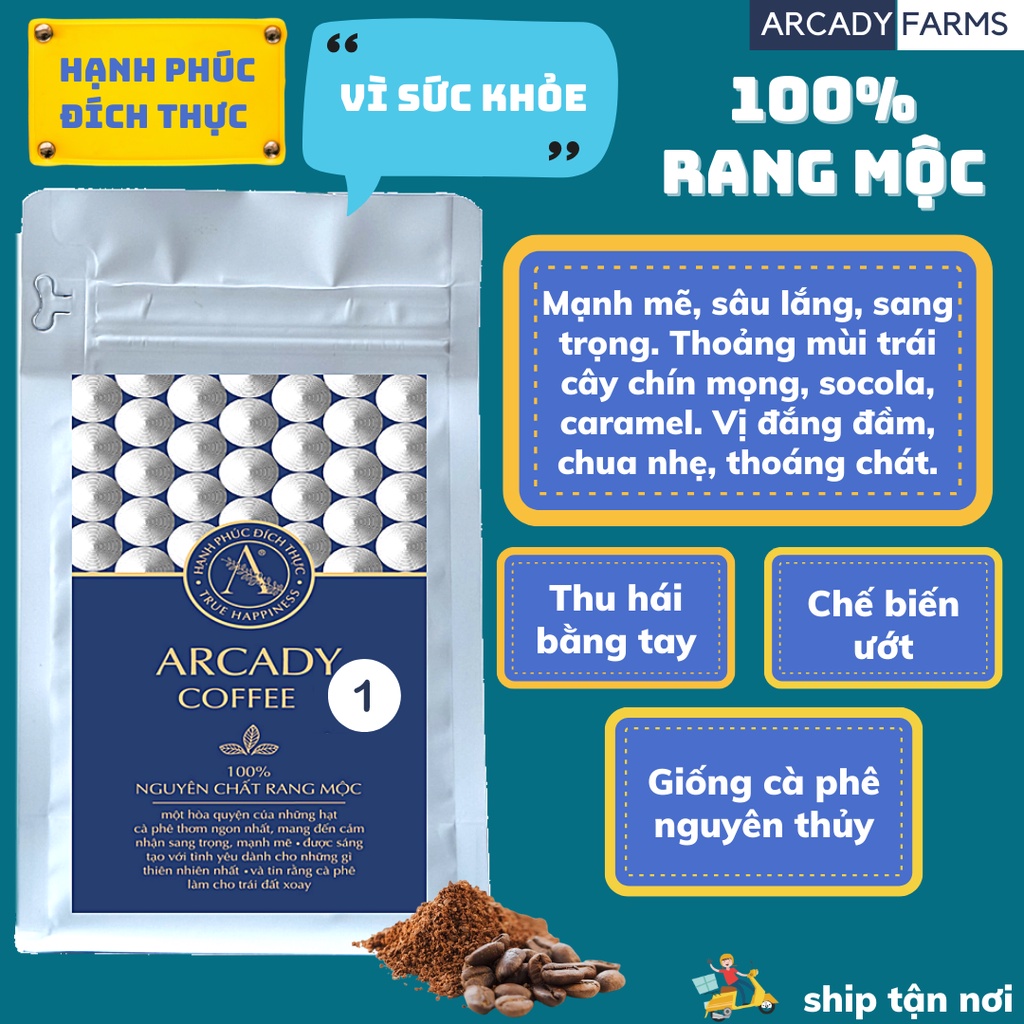 Cà phê nguyên chất 100% thơm ngon quyến rũ - Arcady Coffee 1